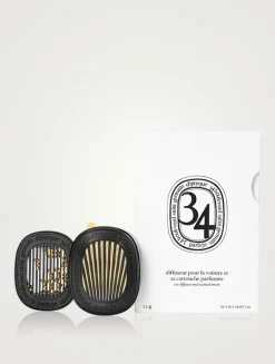 34 Boulevard Saint Germain Car Fragrance Diffuser & Refill Insert Set