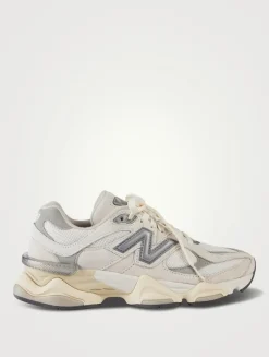 9060 Leather And Mesh Sneakers