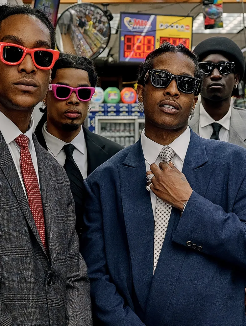 A$AP ROCKY 0RB4940 Wayfarer Puffer Square Sunglasses