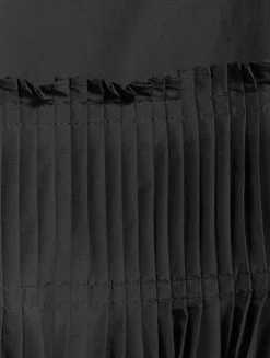 Accordion Pleat Midi Skirt