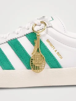 adidas Originals x Sporty & Rich Blanc Leather Sneakers