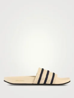 adidas Originals x Wales Bonner Adilette Leather Slide Sandals