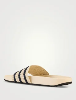 adidas Originals x Wales Bonner Adilette Leather Slide Sandals