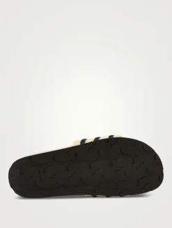 adidas Originals x Wales Bonner Adilette Leather Slide Sandals