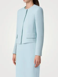 Adriana Wool Crêpe Double-Face Jacket