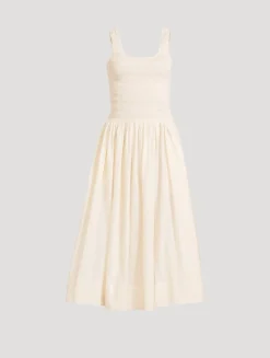 Alessia Smocked Midi Dress