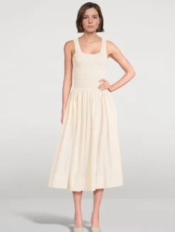 Alessia Smocked Midi Dress