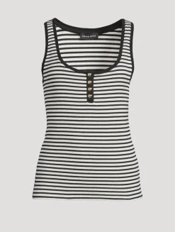 Alessia Tank Top In Stripe Print