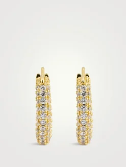 Amalfi Pavé Huggie Hoop Earrings