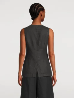 Amalie Linen Vest
