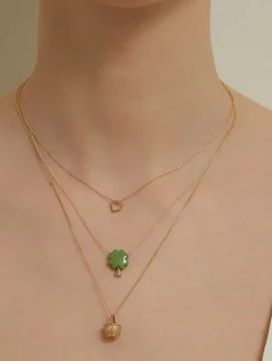 Amanita 9K Gold Clover Necklace