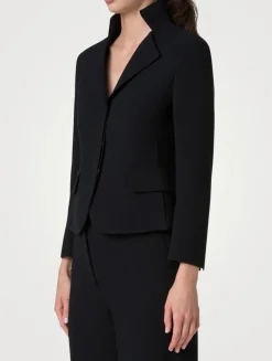 Amber Wool Crêpe Double-Face Jacket