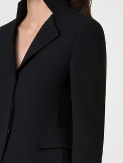 Amber Wool Crêpe Double-Face Jacket