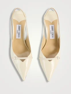 Amita Patent Leather Slingback Pumps