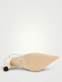 Amita Patent Leather Slingback Pumps