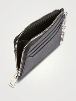 Anagram Square Leather Card Holder