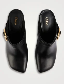 Andrea Leather Mules