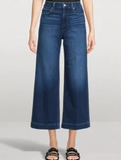 Anessa High-Waisted Wide Ankle Jeans