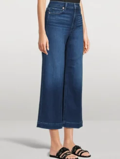 Anessa High-Waisted Wide Ankle Jeans