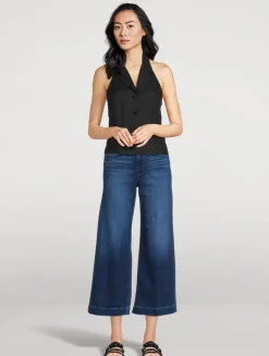 Anessa High-Waisted Wide Ankle Jeans