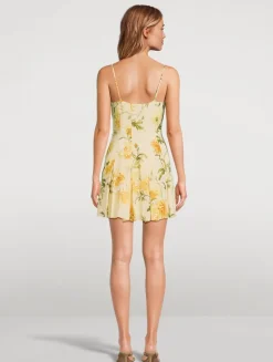 Annelise Mini Dress In Floral Print