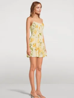 Annelise Mini Dress In Floral Print