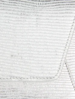 Anouk Envelope Lizard-Embossed Metallic Leather Clutch