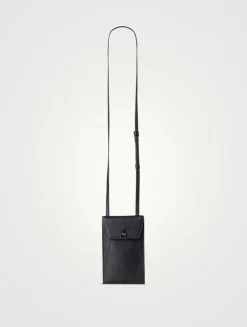 Anouk Leather Crossbody Phone Pouch