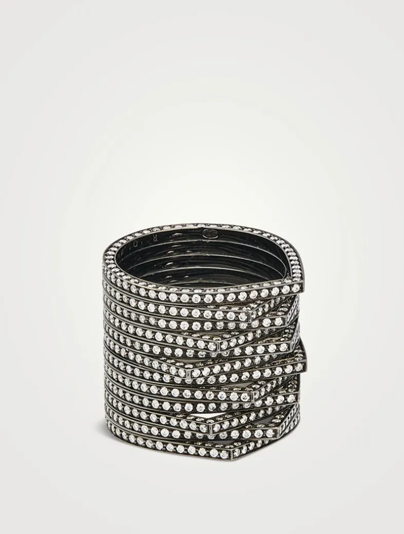 Antifer Gold Ring With Diamonds