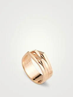 Antifer 18K Gold Four-Row Ring