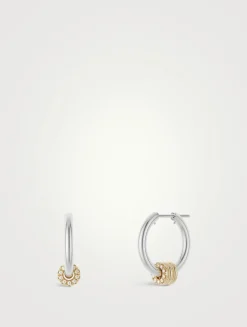 Ara SG Deux Hoop Earrings With Diamonds