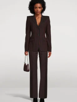 Archive Stripe Wool Trousers