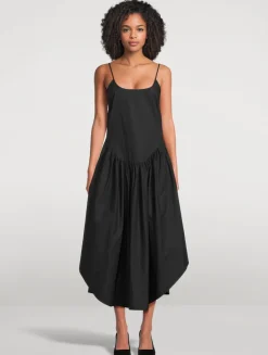 Ari Drop-Waist Poplin Dress