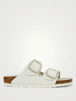 Arizona Big Buckle Leather Slide Sandals