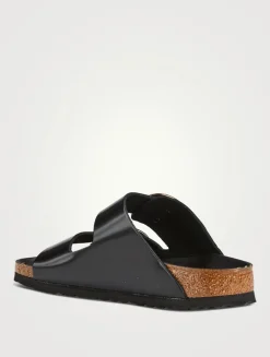 Arizona Big Buckle Leather Slide Sandals