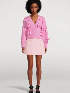 Ashtan Bow-Trimmed Cardigan