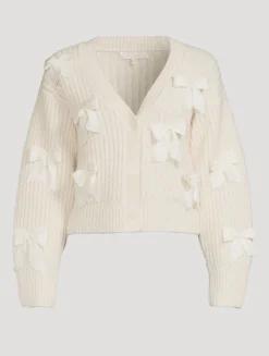 Ashtan Bow-Trimmed Cardigan
