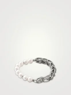 Asli Link Chain Pearl Bracelet