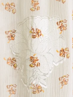 Aster Chiffon Blouse In Botanical Print