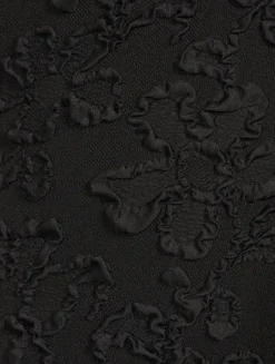 Asymmetric Cloqué Midi Dress