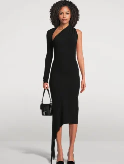 Asymmetric Jersey Dress