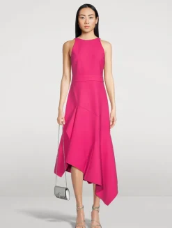 Asymmetric Midi Dress