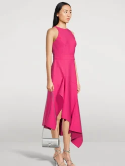 Asymmetric Midi Dress