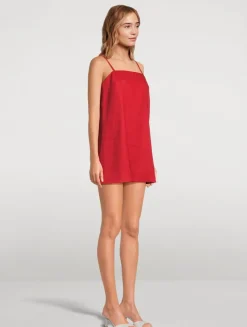 Aubree Linen Shift Dress