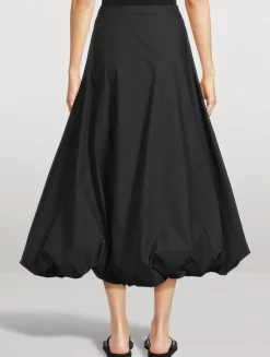 Aubrey Poplin Midi Skirt