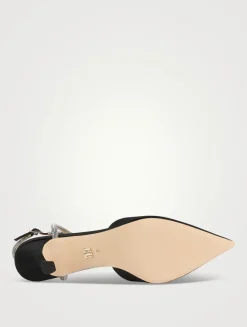 Autumn Crystal Satin Pumps