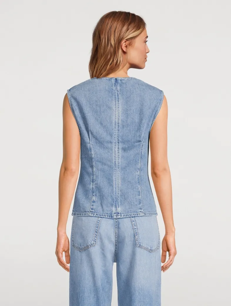 Ava Denim Tank Top