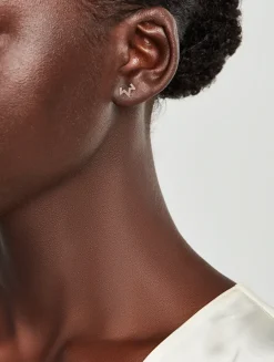 Aztec 14K Gold Right Zig Zag Single Stud Earring