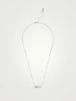 Baby Move 18K White Gold Pavé Necklace With Diamonds