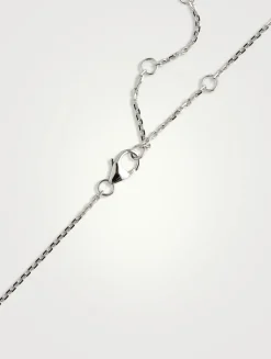 Baby Move 18K White Gold Pavé Necklace With Diamonds